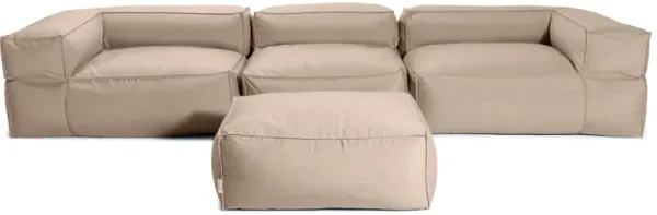 Spazio 4-pc. Outdoor Sofa with Ottoman