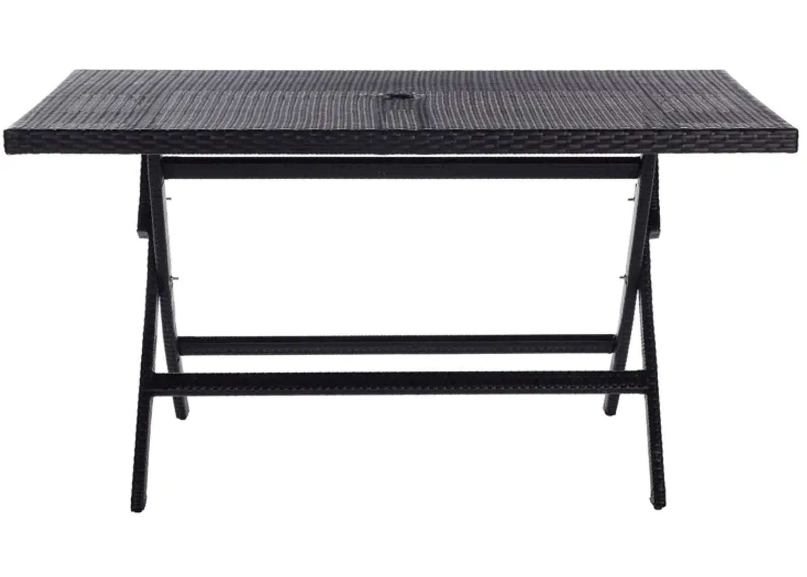 Neval Outdoor Folding Table in Charcoal by Safavieh