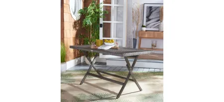 Neval Outdoor Folding Table in Yellow by Safavieh