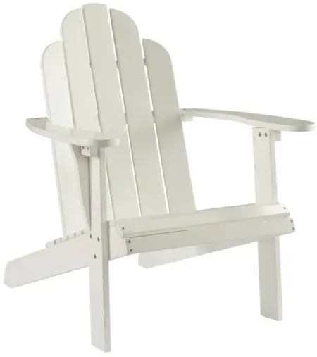 Adirondack Chair in White by Linon Home Decor