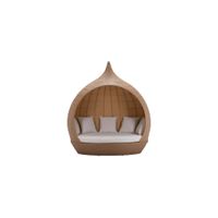 St Lucia Beach Outdoor Daybed in Brown by Zuo Modern
