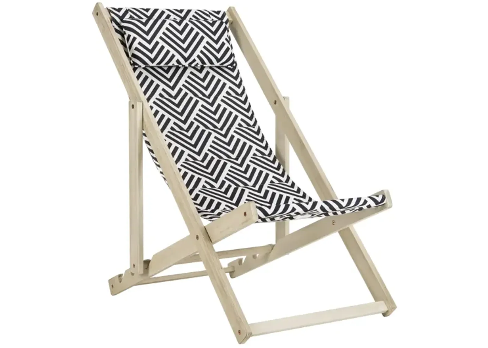 Kendrick Foldable Sling Chair in Graystone by Safavieh