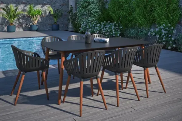 Amazonia 9-pc. Outdoor Rectangular Patio Dining Set