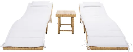 Colfax 3 Piece Sun Lounger Set in Natural by Safavieh
