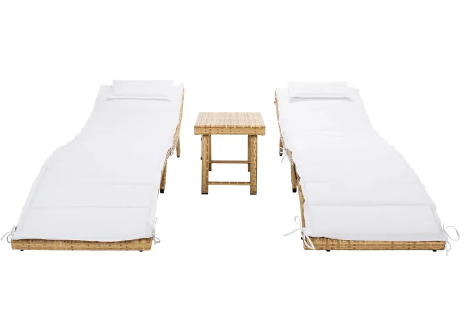 Colfax 3 Piece Sun Lounger Set in Natural by Safavieh