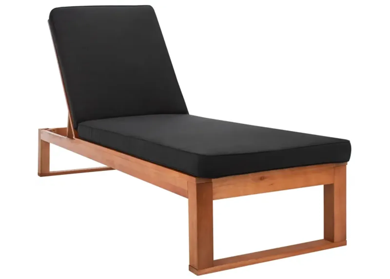 Danser Sun Lounger in Natural/Black by Safavieh