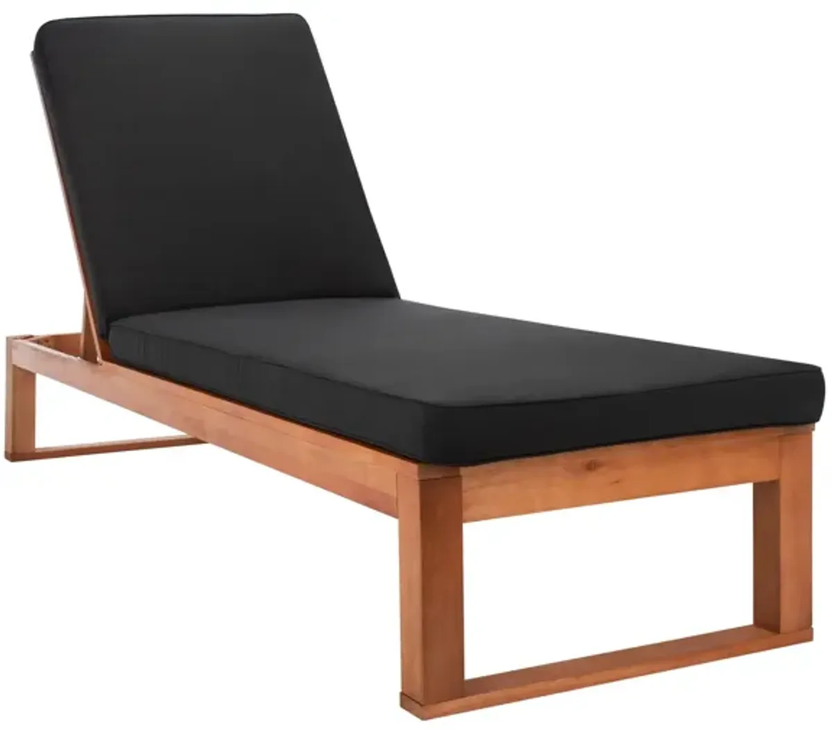 Danser Sun Lounger in Natural/Black by Safavieh