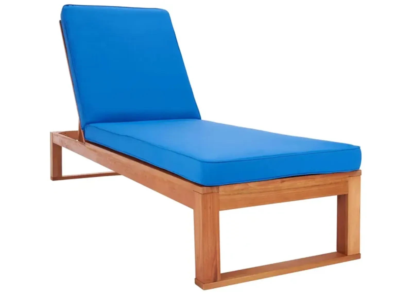 Danser Sun Lounger in Natural/Royal Blue by Safavieh