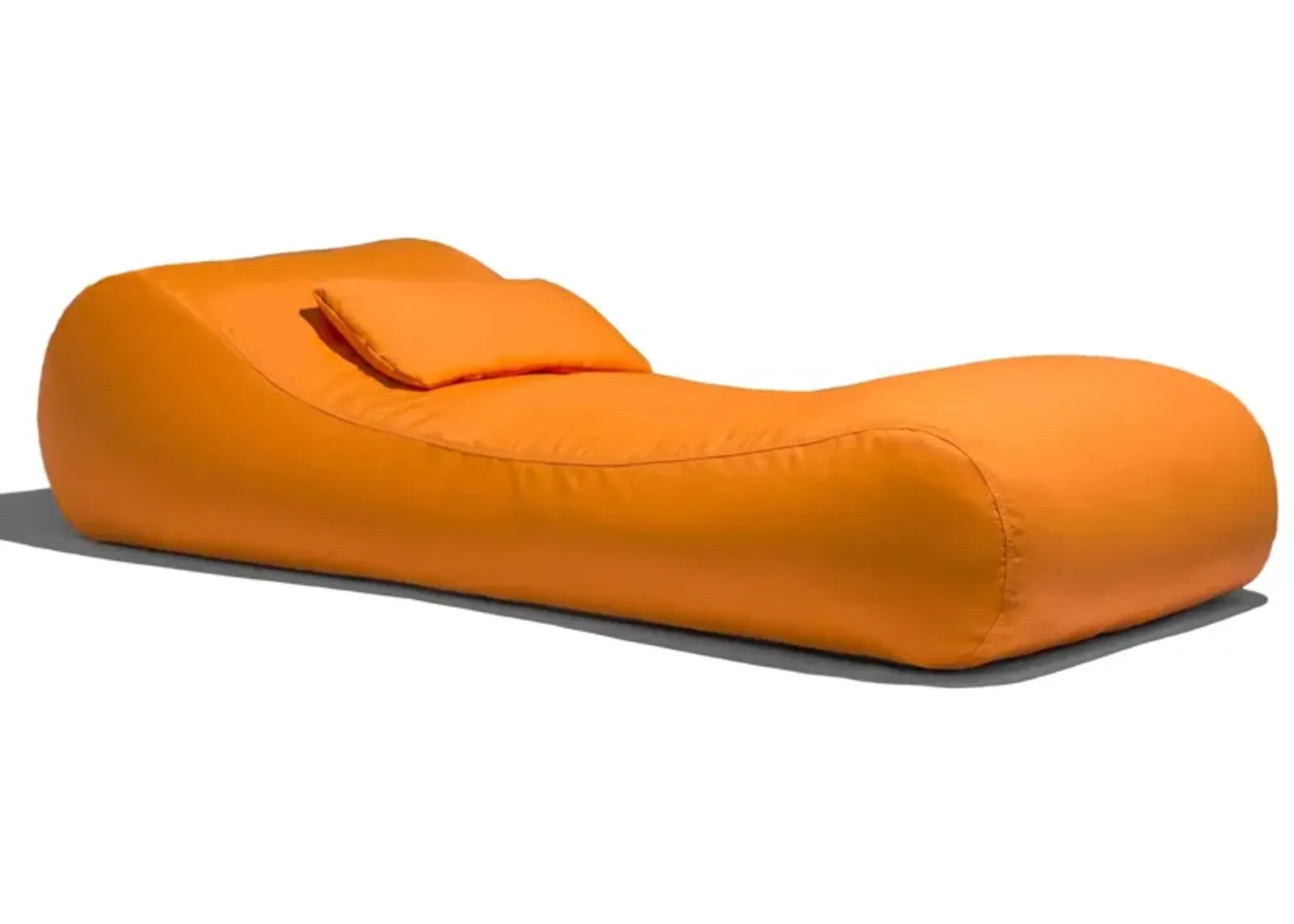 Lunsford Outdoor Bean Bag Sun Lounger with Cover in Natural by Foam Labs