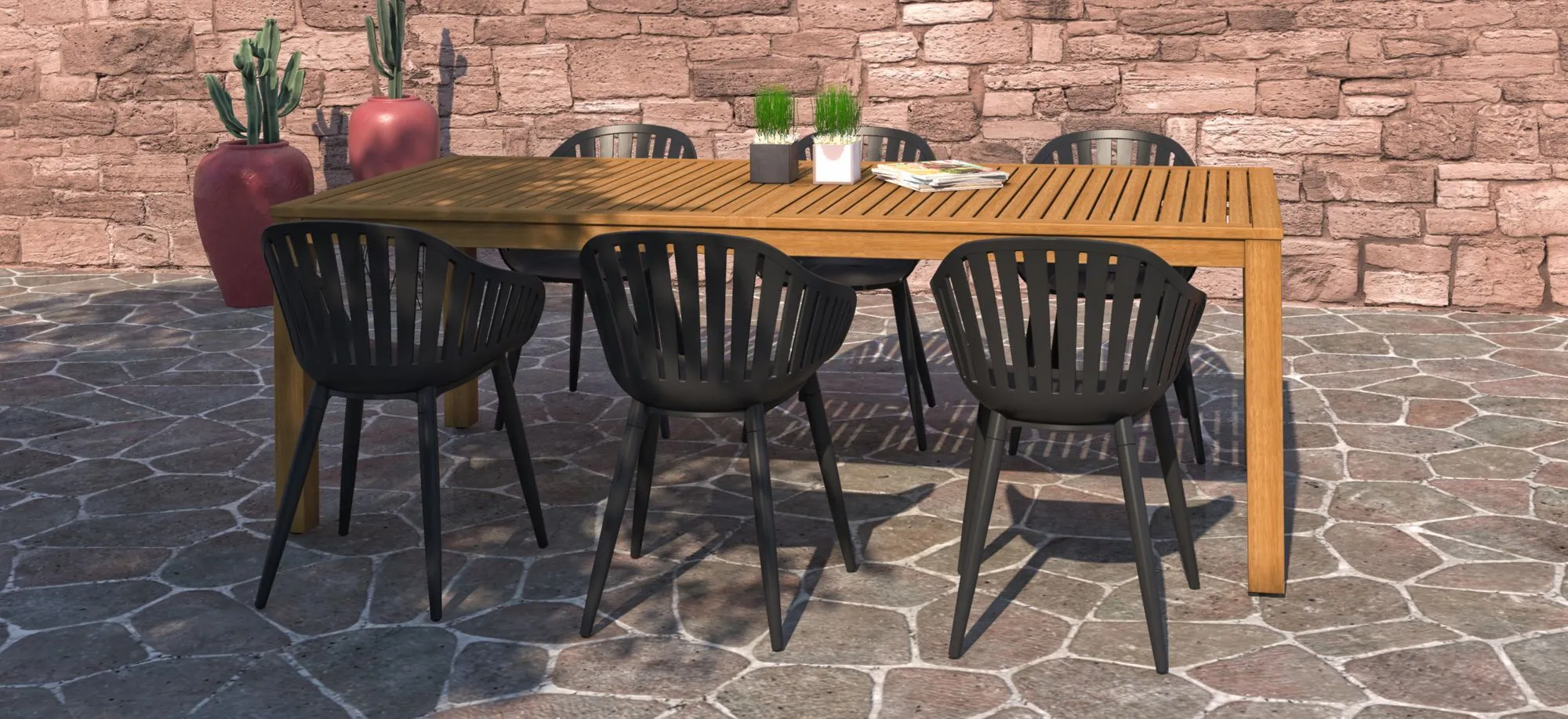Amazonia 7pc. Outdoor Rectangular Patio Dining Set