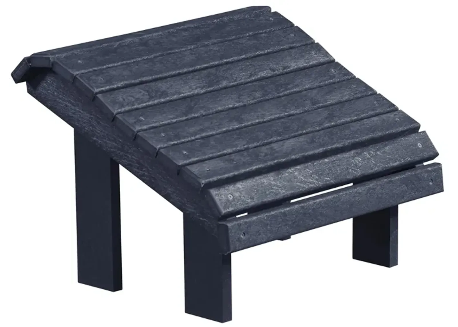 Capterra Casual Recycled Outdoor Premium Adirondack Footstool in Atlantic Navy by C.R. Plastic Products