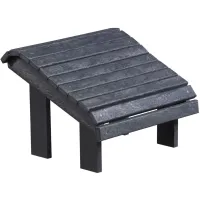 Capterra Casual Recycled Outdoor Premium Adirondack Footstool in Gray by C.R. Plastic Products