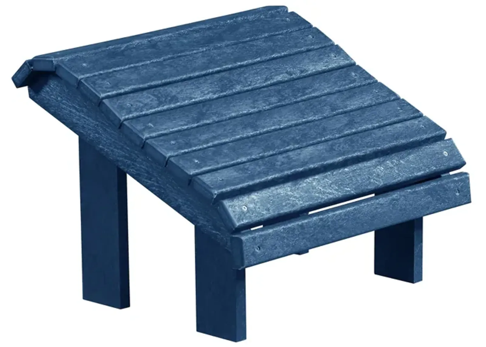 Capterra Casual Recycled Outdoor Premium Adirondack Footstool in Pacific Blue by C.R. Plastic Products