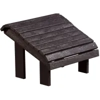 Capterra Casual Recycled Outdoor Premium Adirondack Footstool in Crater Gray by C.R. Plastic Products