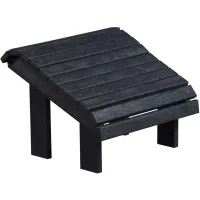 Capterra Casual Recycled Outdoor Premium Adirondack Footstool in Gray, Blue by C.R. Plastic Products