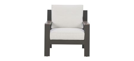 Tropicava Outdoor Lounge Chair in Taupe/White by Ashley Express