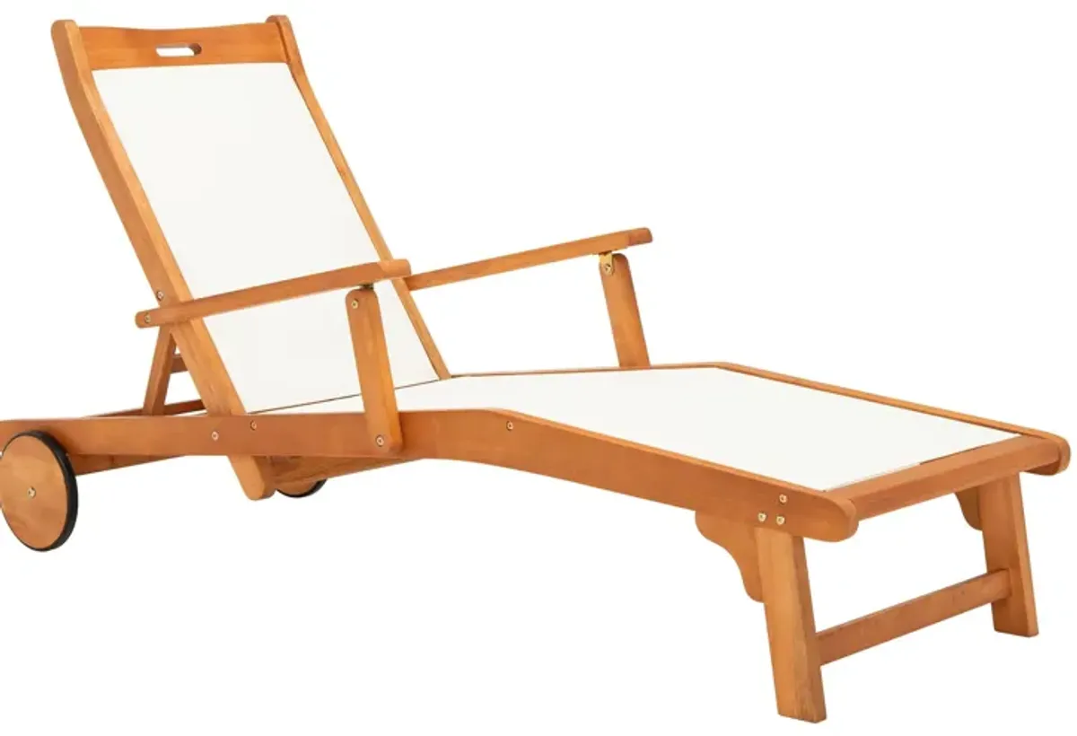 Burke Sun Lounger in Aqua by Safavieh