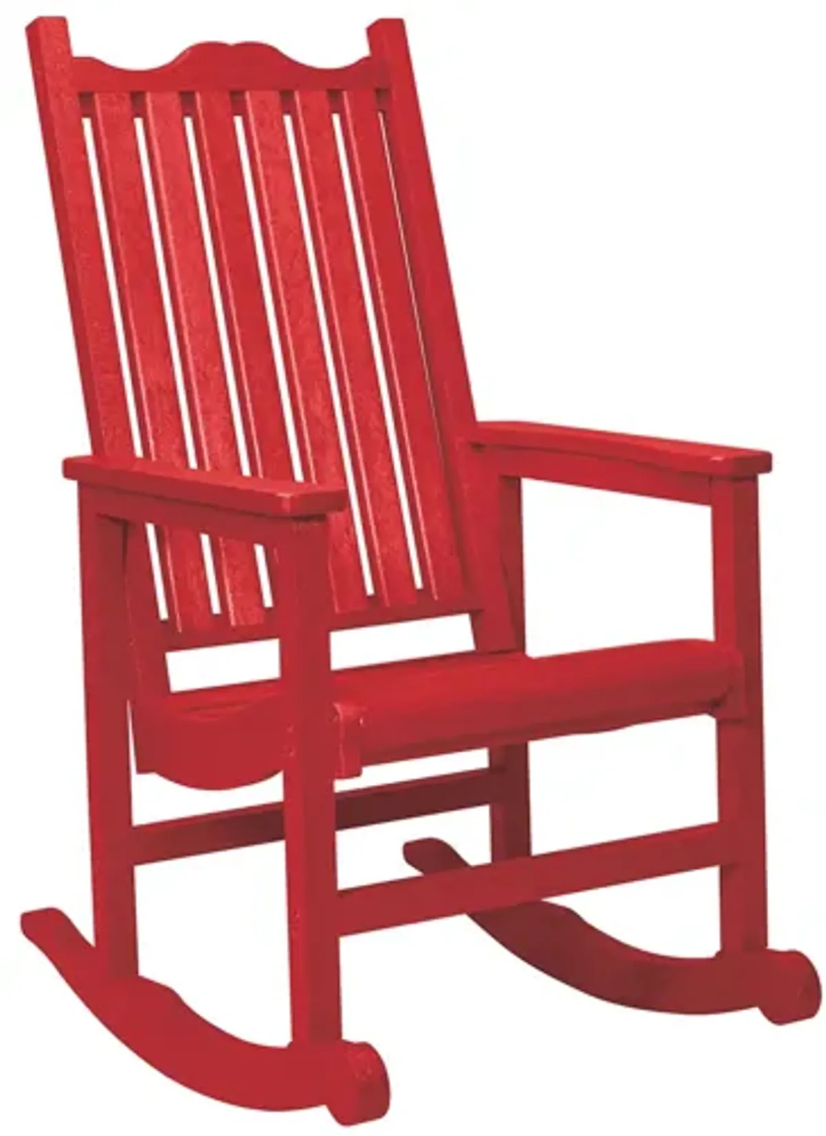 Generation Recycled Outdoor Rocking Chair in Red by C.R. Plastic Products