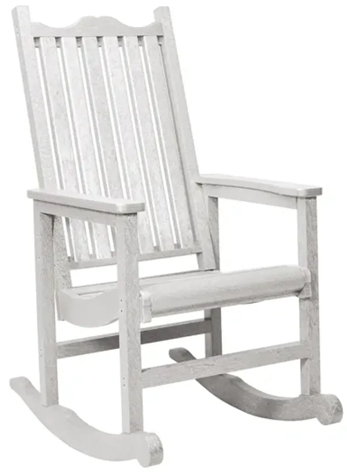 Generation Recycled Outdoor Rocking Chair in White by C.R. Plastic Products