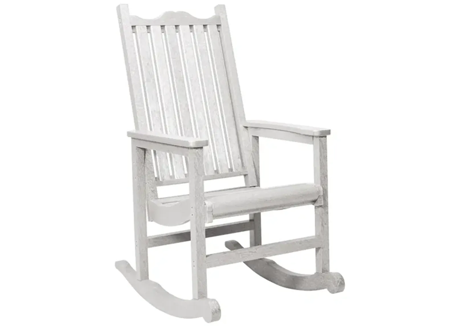 Generation Recycled Outdoor Rocking Chair in White by C.R. Plastic Products