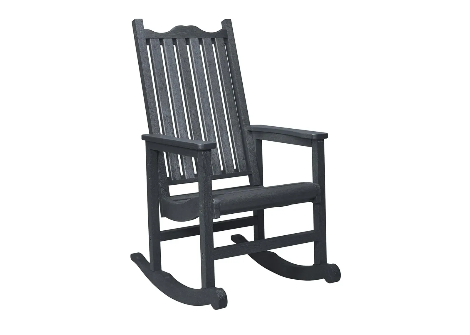 Generation Recycled Outdoor Rocking Chair in Slate Gray by C.R. Plastic Products