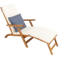 Piscataway Lounge Chair in Navy by Safavieh