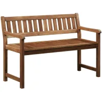 Catalan Bench in Brown by Linon Home Decor
