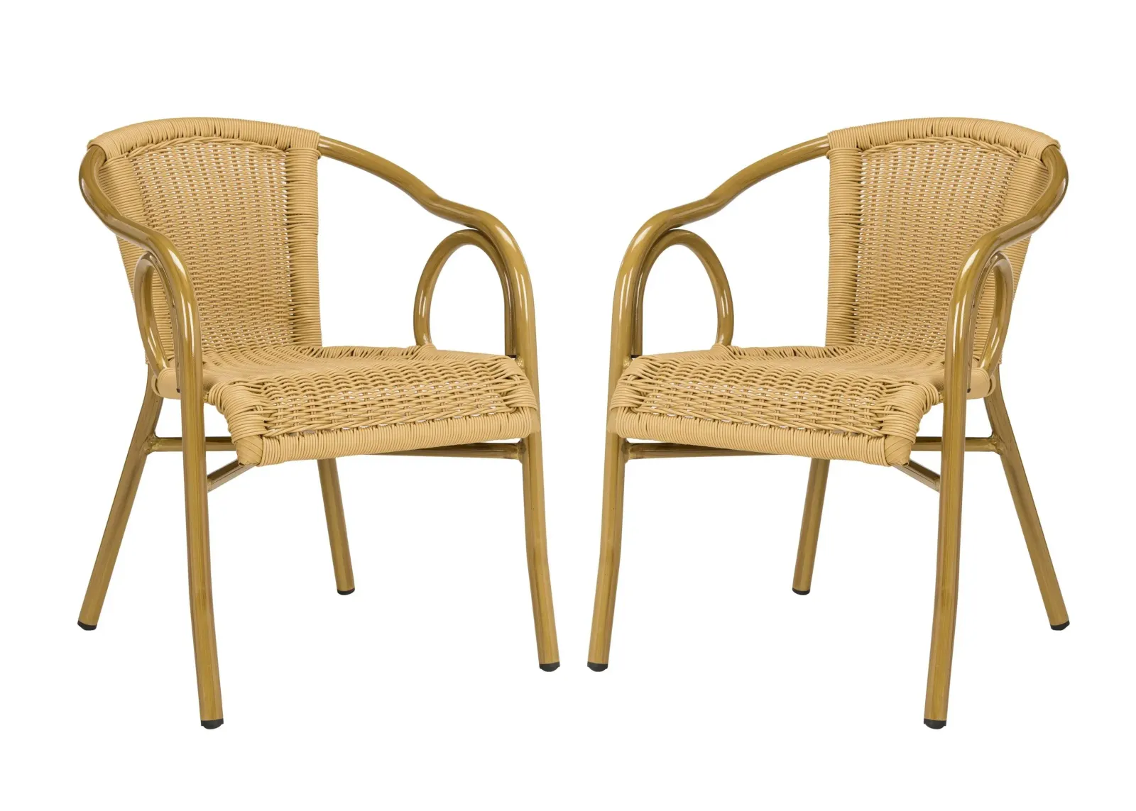 Ransin Outdoor Arm Chair - Set of 2 in Faye Sand by Safavieh