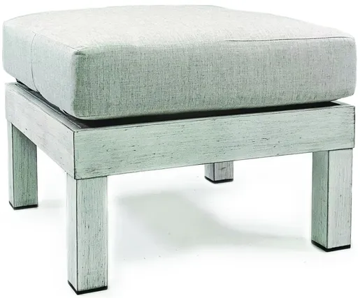 Farlowe Outdoor Ottoman in Brushed White by South Sea Outdoor Living