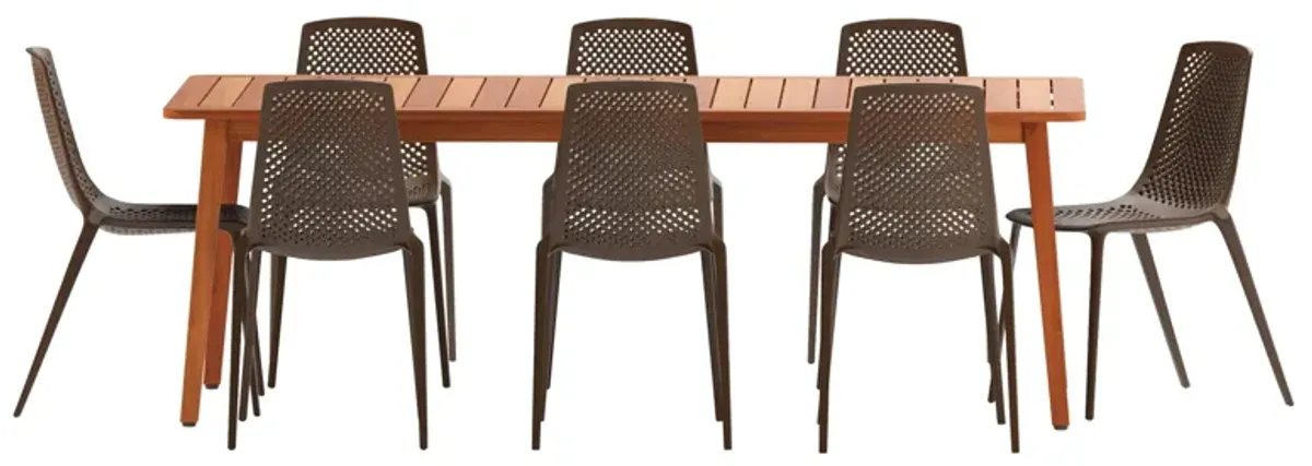 Amazonia 9-pc. Outdoor Rectangular Patio Dining Set