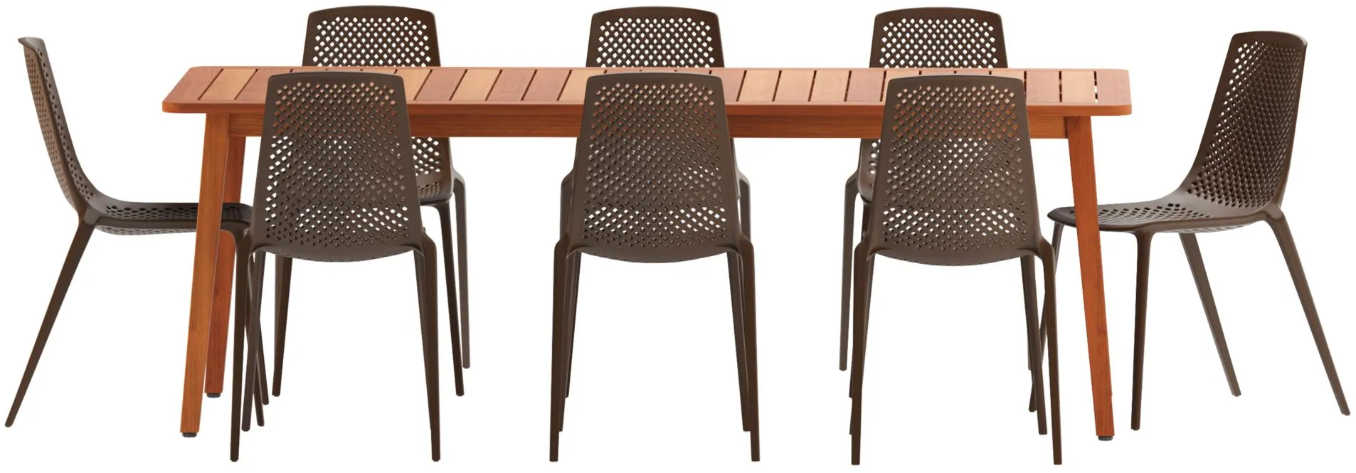 Amazonia 9pc. Outdoor Rectangular Patio Dining Set