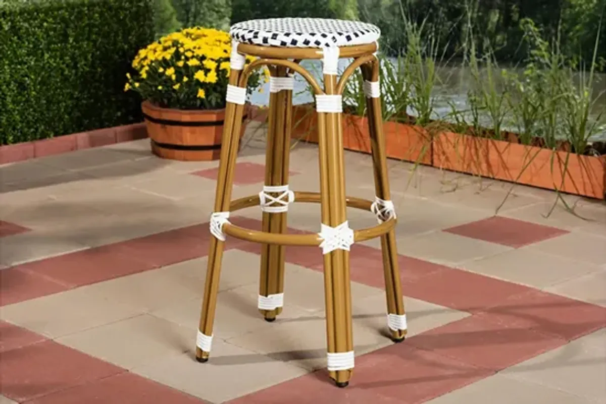 Joelle Outdoor Stackable Bistro Bar Stool