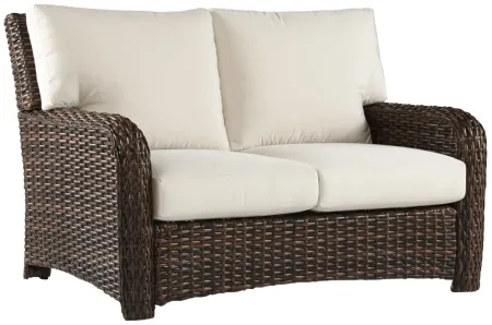 St Tropez 4 Pc Outdoor Living Set in Tobacco by South Sea Outdoor Living