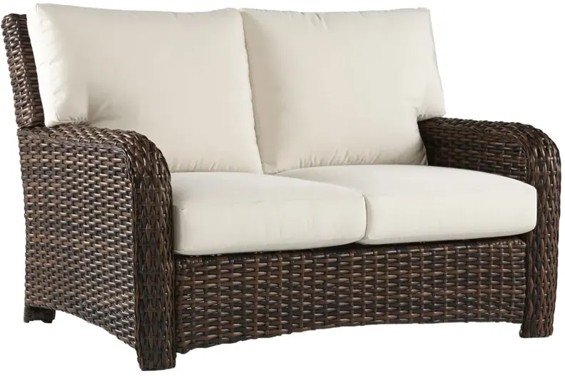 St Tropez 4 Pc Outdoor Living Set in Tobacco by South Sea Outdoor Living