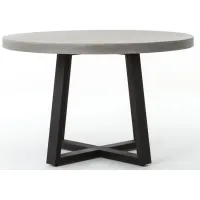 Blithe Round Outdoor Dining Table in Light Grey by Four Hands
