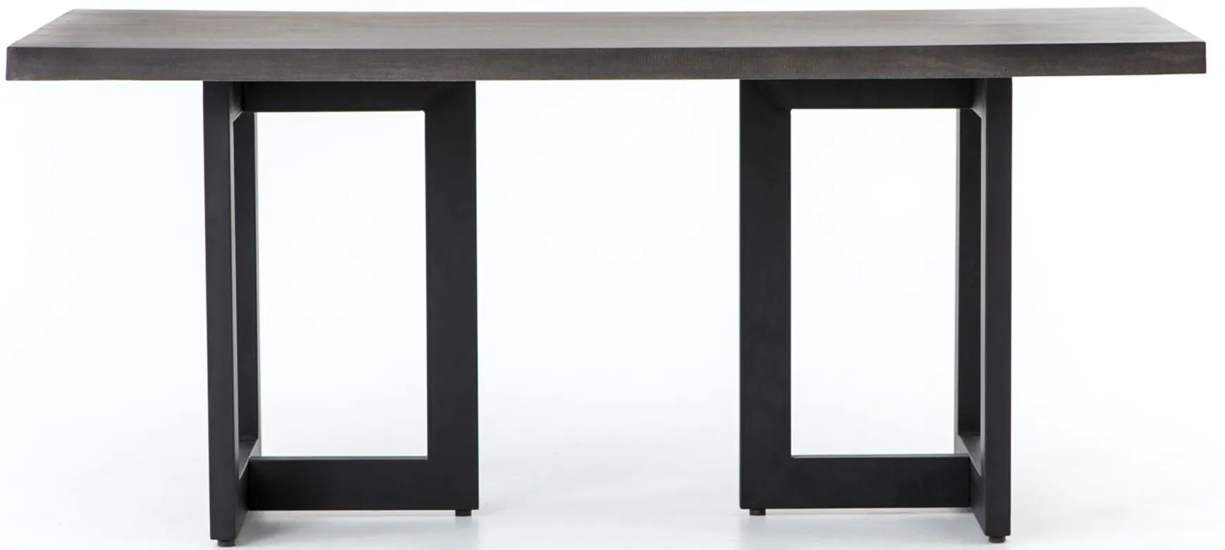 Judith Outdoor Dining Table in Black Lavastone by Four Hands