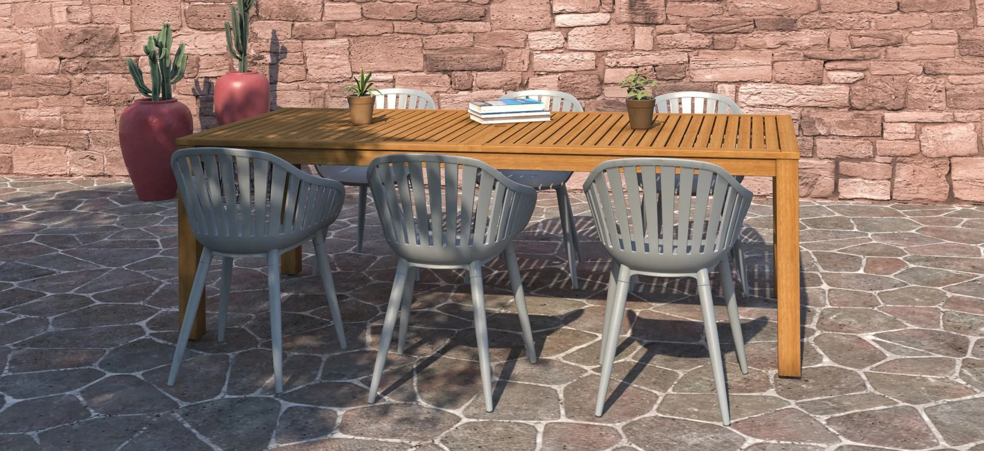 Amazonia 7pc. Outdoor Rectangular Patio Dining Set