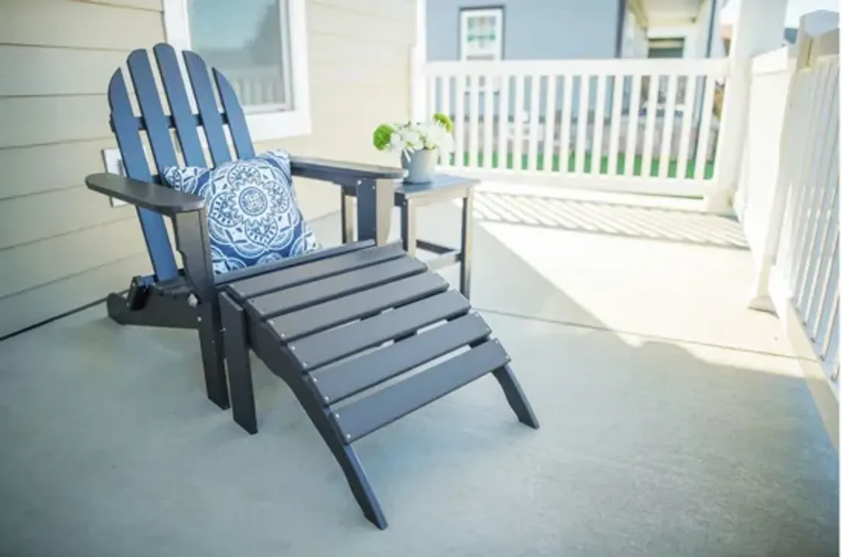 Icon Adirondack Chair in "Black" by DUROGREEN OUTDOOR