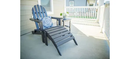 Icon Adirondack Chair in "Black" by DUROGREEN OUTDOOR
