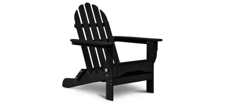 Icon Adirondack Chair in "Black" by DUROGREEN OUTDOOR
