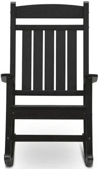 Icon Outdoor Classic Rocker in Natural / Black by DUROGREEN OUTDOOR