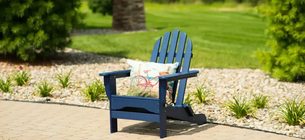 Icon Adirondack Chair in "Navy" by DUROGREEN OUTDOOR