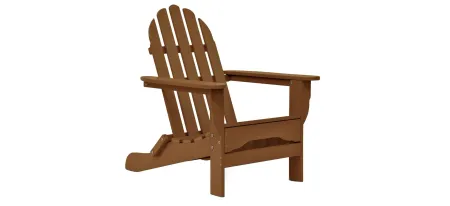Icon Static Adirondack Chair in "Teak" by DUROGREEN OUTDOOR