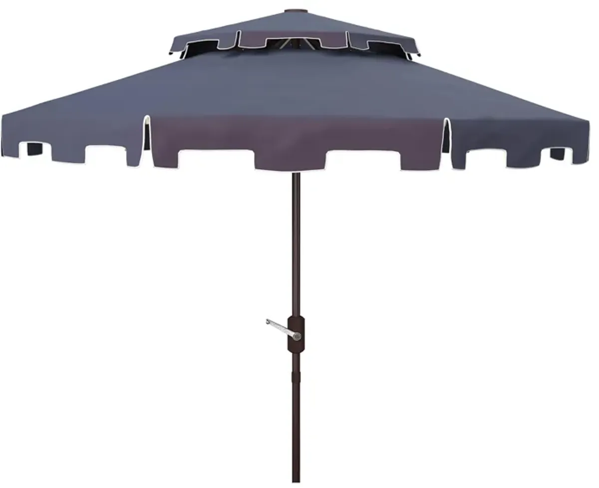 Burton 9 ft Double Top Market Umbrella in Natural by Safavieh