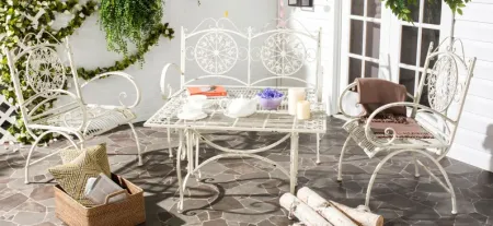 Embry 4-pc. Patio Set in Antique White by Safavieh