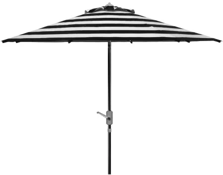 Marcie Outdoor UV Resistant Fashion Line 9 ft Auto Tilt Umbrella in Navy by Safavieh