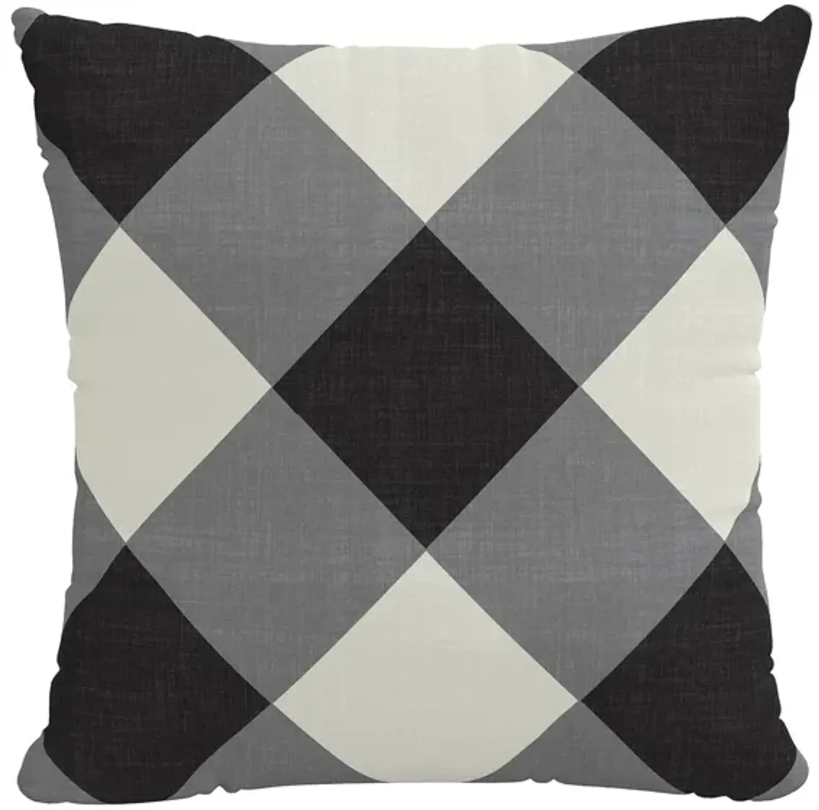 22" Outdoor Diamond Check Pillow