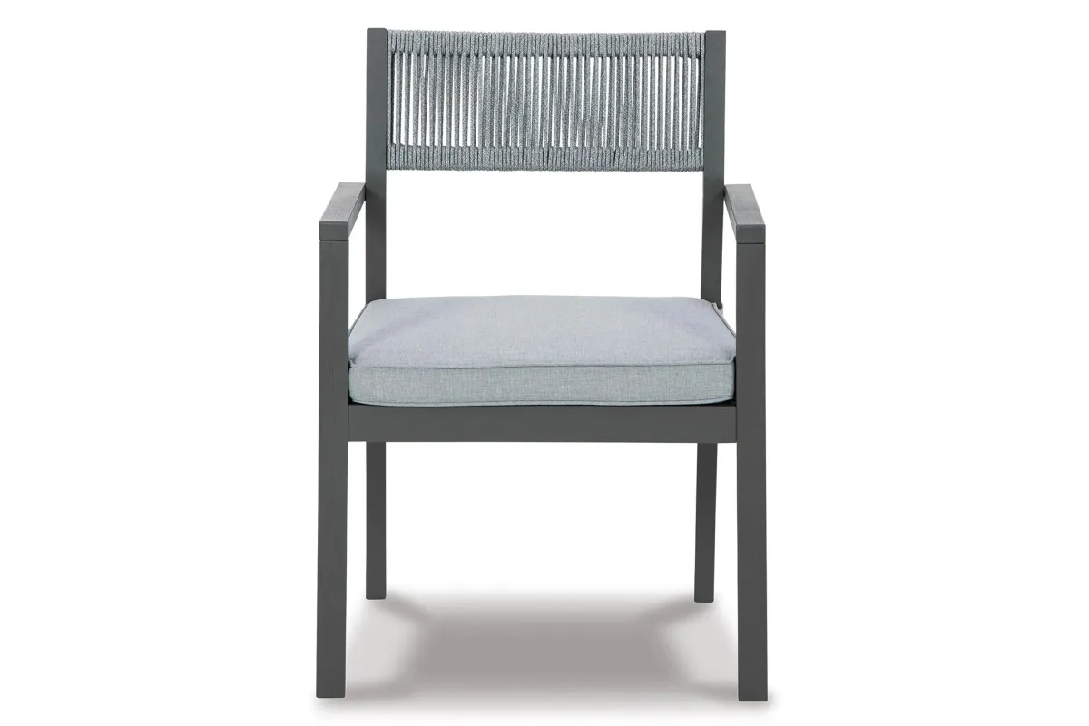 Eden Town Arm Chair (Set of 2) in Gray/Light Gray by Ashley Furniture