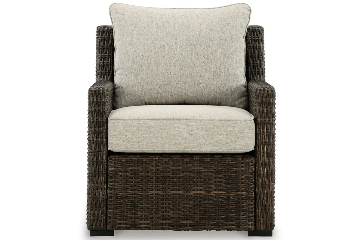 Brook Ranch Outdoor Lounge Chair in Brown by Ashley Furniture