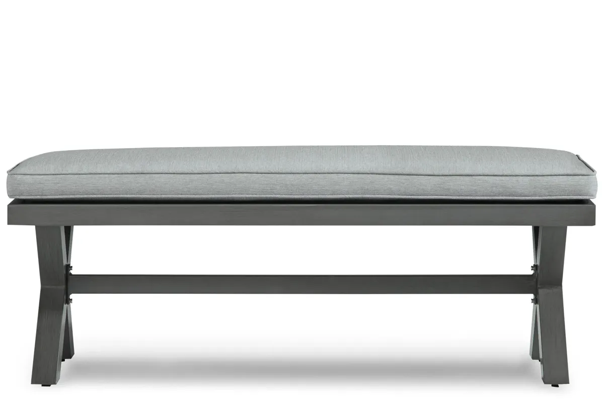 Elite Park Outdoor Bench in Gray by Ashley Furniture